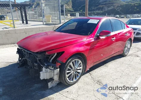 2021 Infiniti Q50 Luxe из США, поврежденный, VIN JN1EV7BP9MM701017